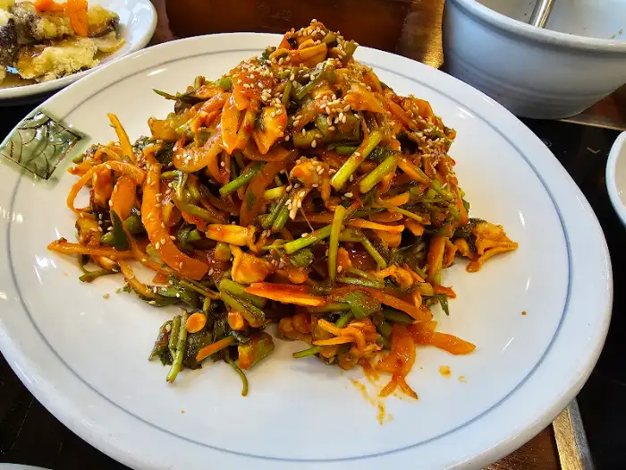바지락 회무침
