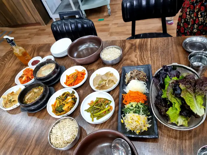 보리비빔밥 한 상 차림