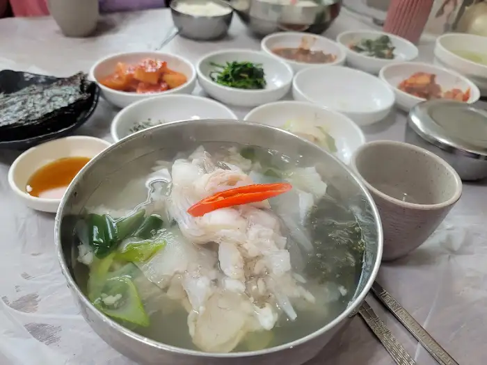 물메기탕 클로즈업