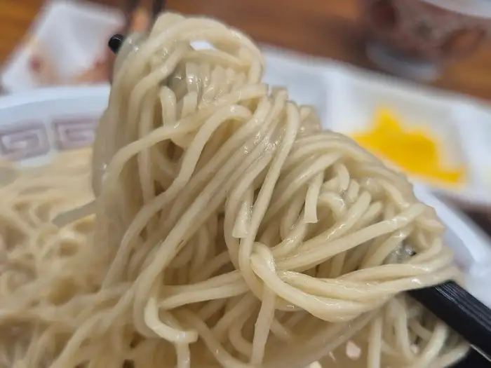 라멘 면발 클로즈업