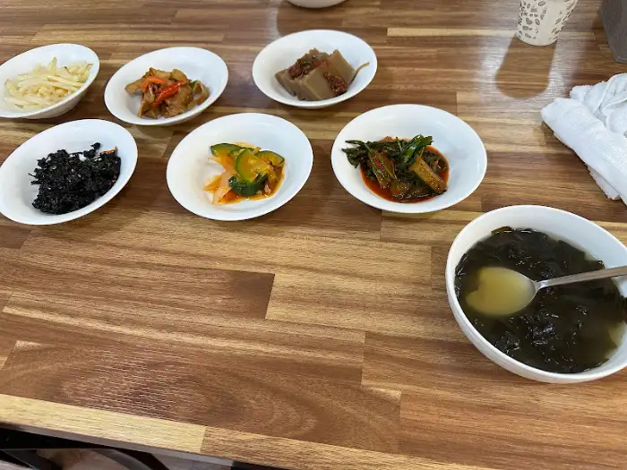 다양한 밑반찬 클로즈업 사진