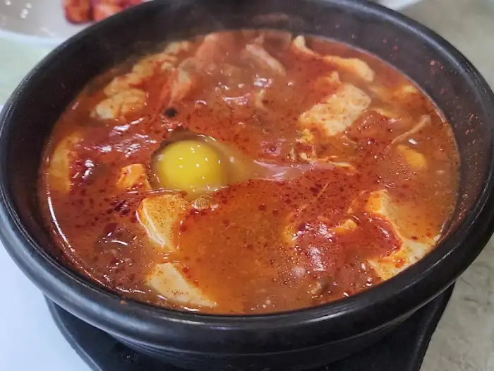 순두부찌개 클로즈업