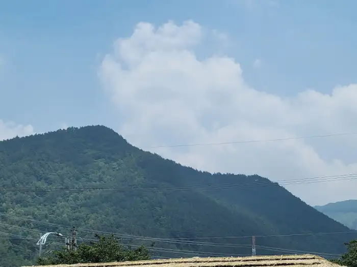 정선 산 능선 풍경