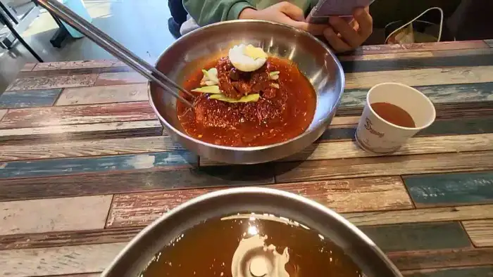 함흥냉면 클로즈업