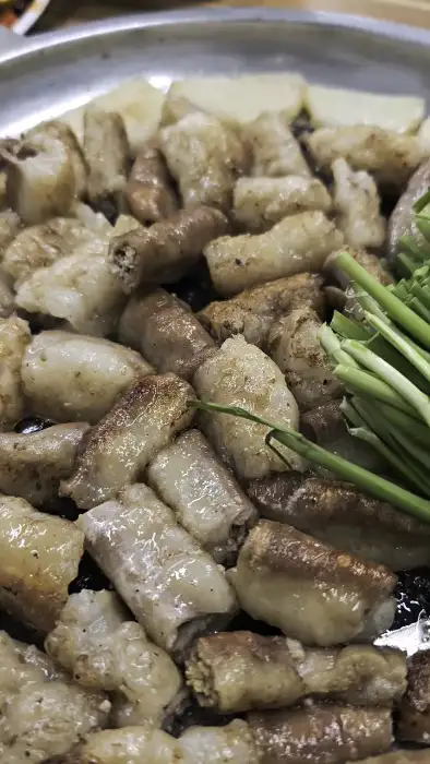 곱창구이 클로즈업