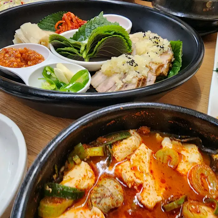 마늘보쌈 근접샷