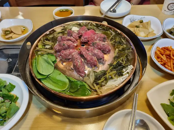 푸짐한 시래기 불고기 한 상 전체 모습