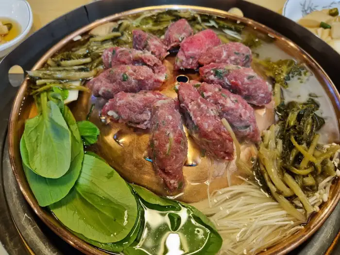시래기 불고기 조리 중인 모습