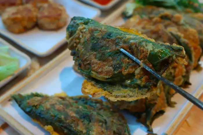 먹음직스러운 깻잎전