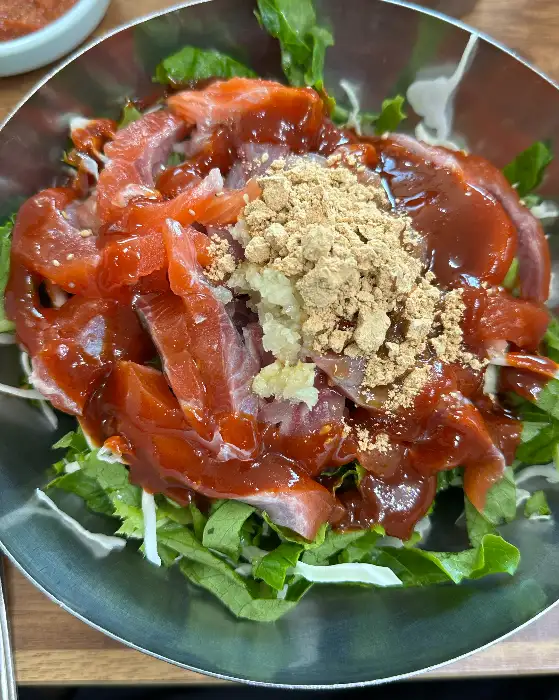 송어 비빔회