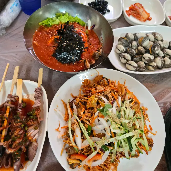 먹음직스럽게 구워진 낙지호롱