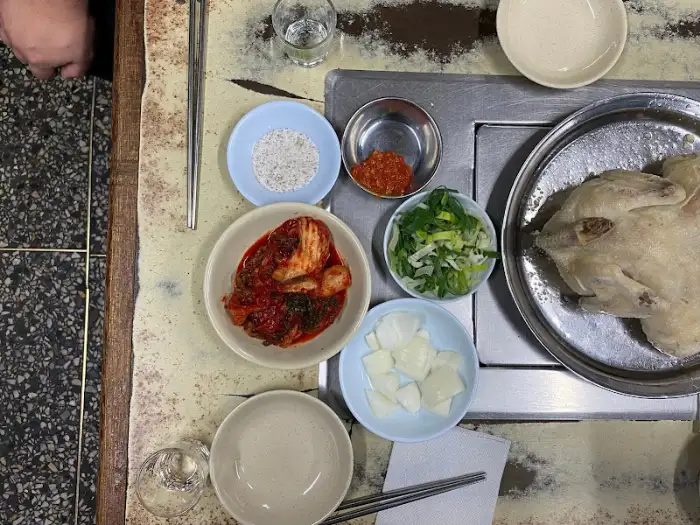 김치와 닭백숙
