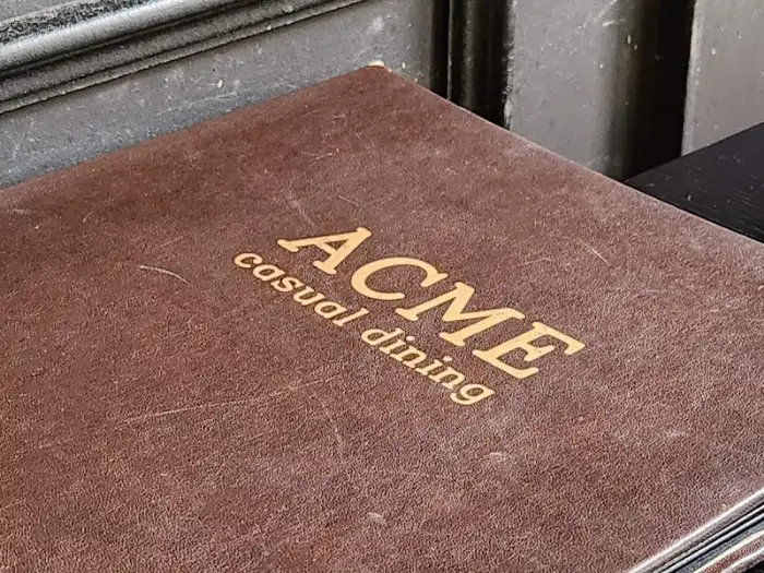 ACME 메뉴판