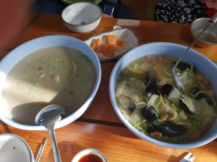 장수촌 해물칼국수 비주얼