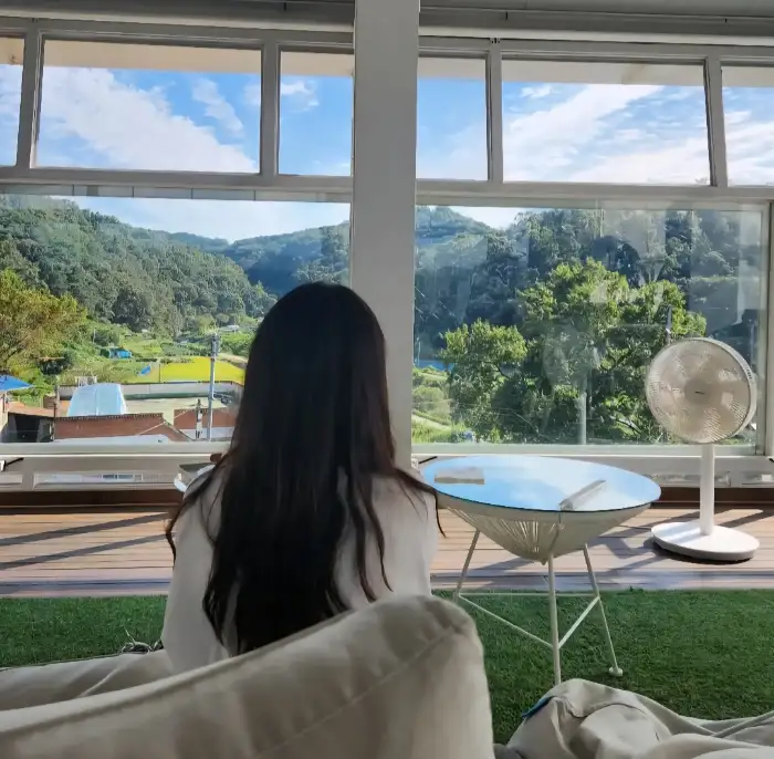 군산 빈해원 근처의 아름다운 풍경. 식사 후 산책하기 좋습니다.