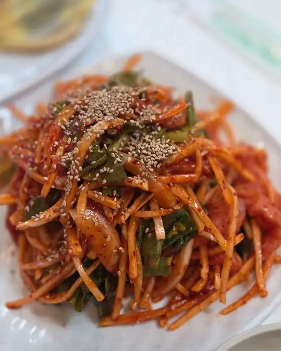 서대회무침 클로즈업