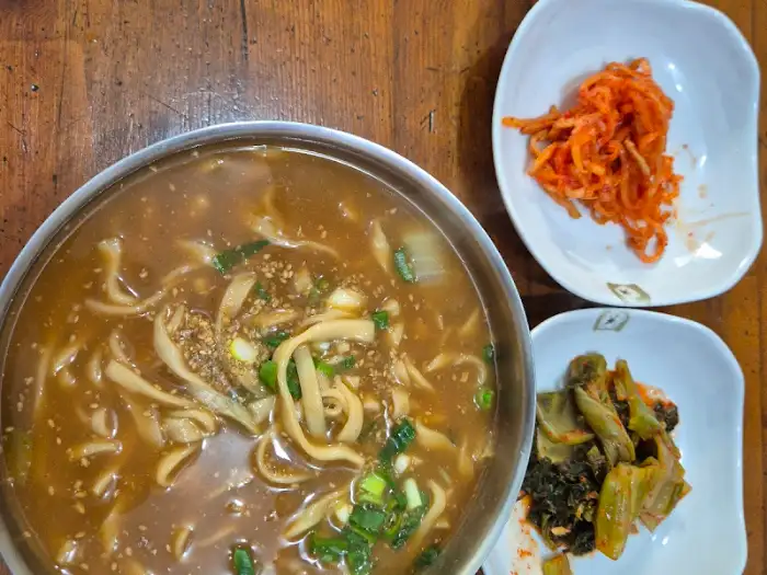 장칼국수 클로즈업 사진