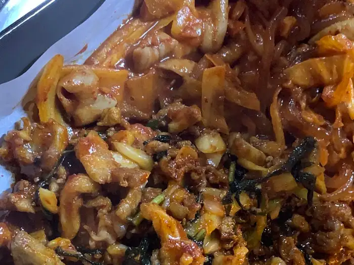 야채곱창 디테일 컷