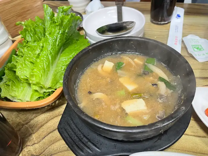 풍경촌 된장찌개와 쌈채소