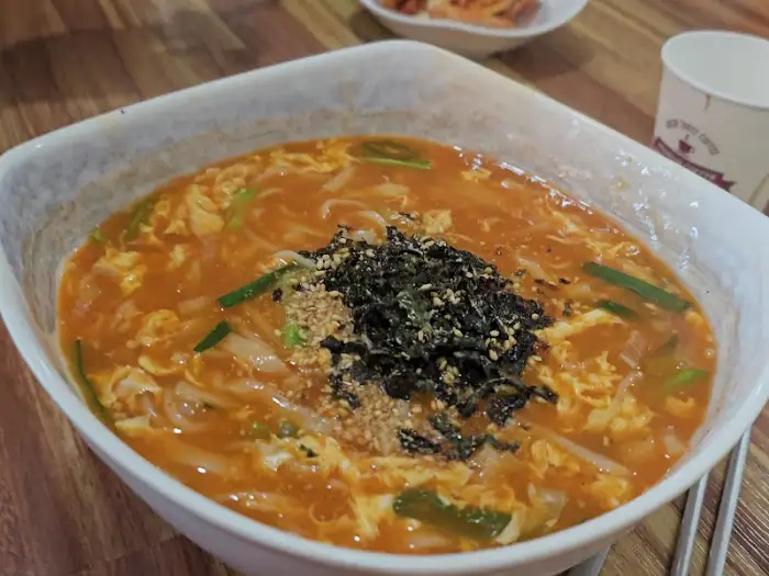 장칼국수 완성 모습