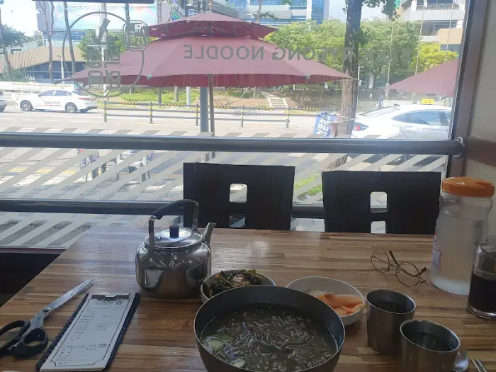 백령면옥 수육과 냉면 함께 먹기