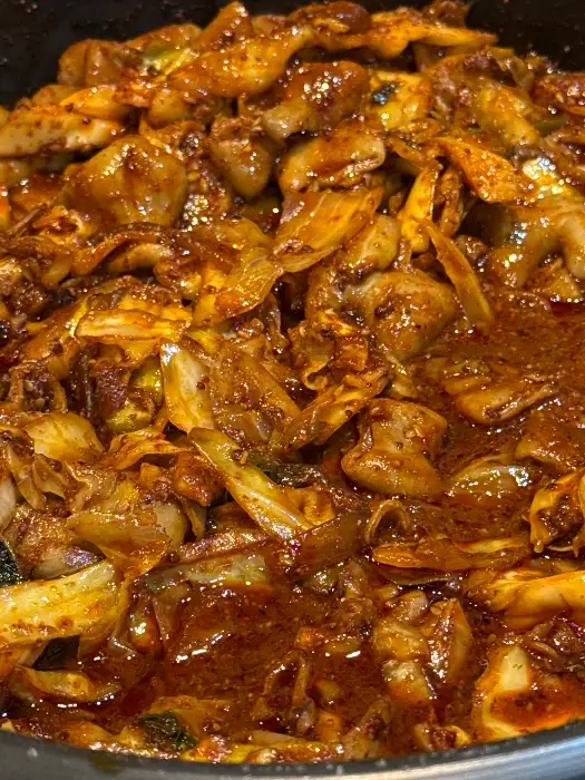 통큰곱창 야채곱창 근접샷
