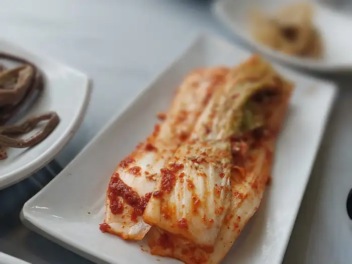 신선한 겉절이 김치