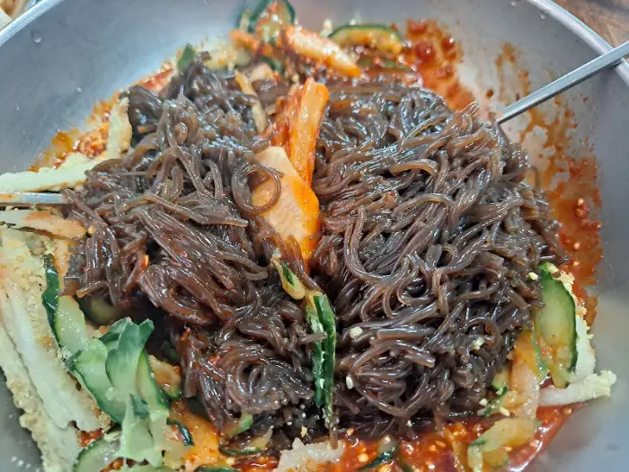 비빔냉면 클로즈업
