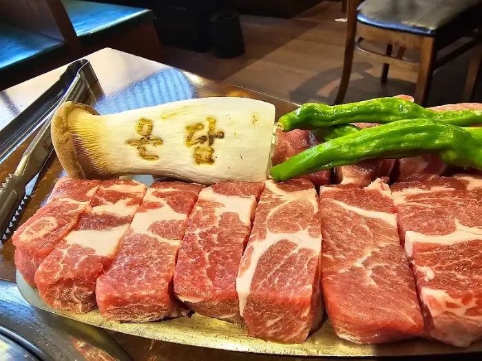 온담 순천점 직각목살 플레이팅