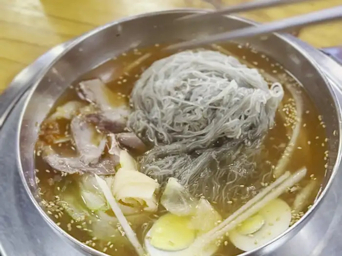 황산냉면 물냉면 전체 사진