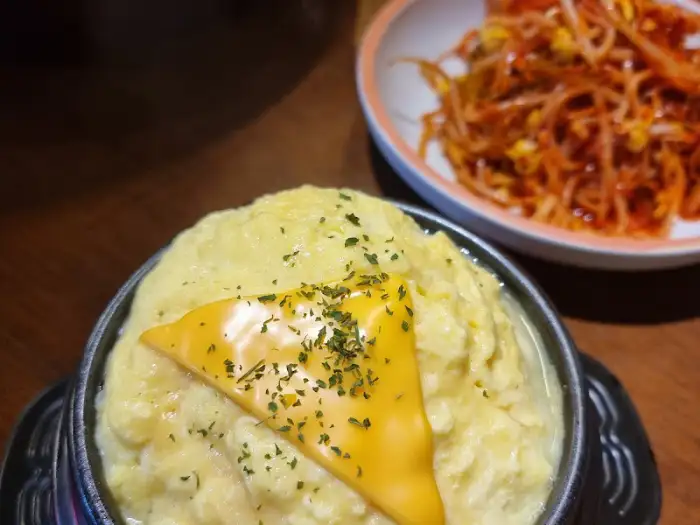 치즈 계란찜과 콩나물 무침
