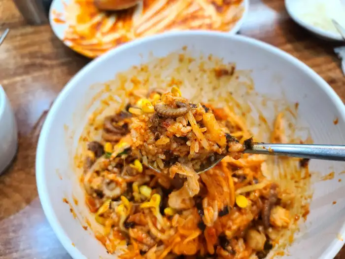쭈꾸미볶음 비빔밥
