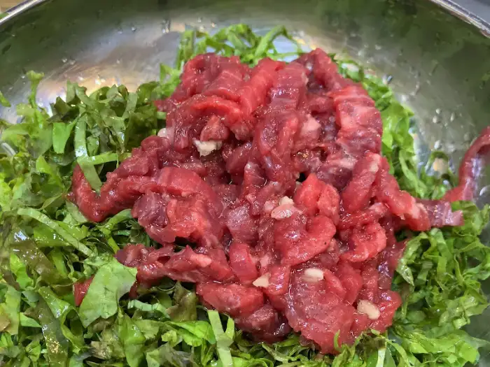 상추와 깻잎, 겉절이