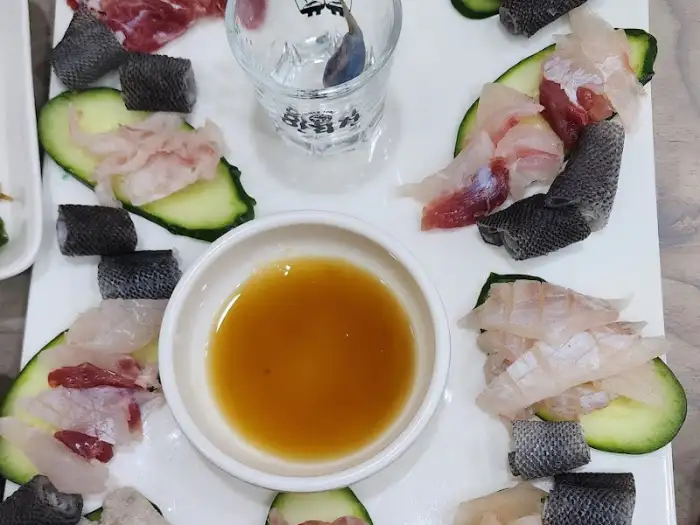 돗돔회 접시