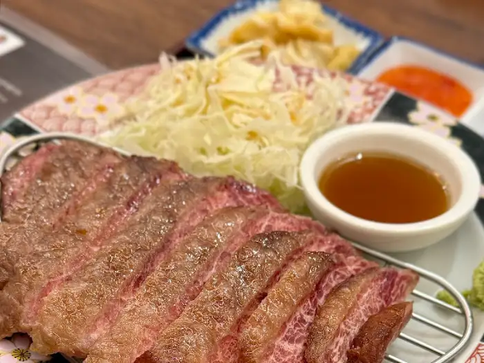 안심 규카츠 클로즈업