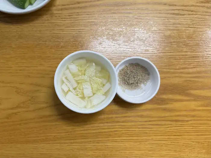 성북동 메밀수제비 누룽지백숙의 메밀수제비