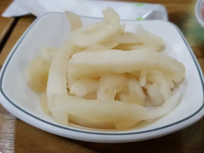 태화식당 곁들임 반찬