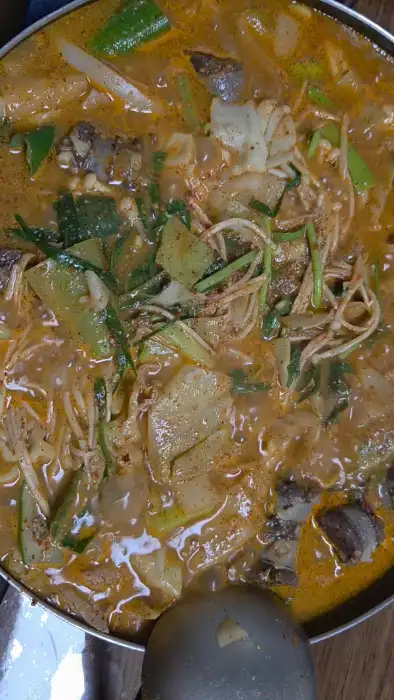 순대곱창전골 클로즈업