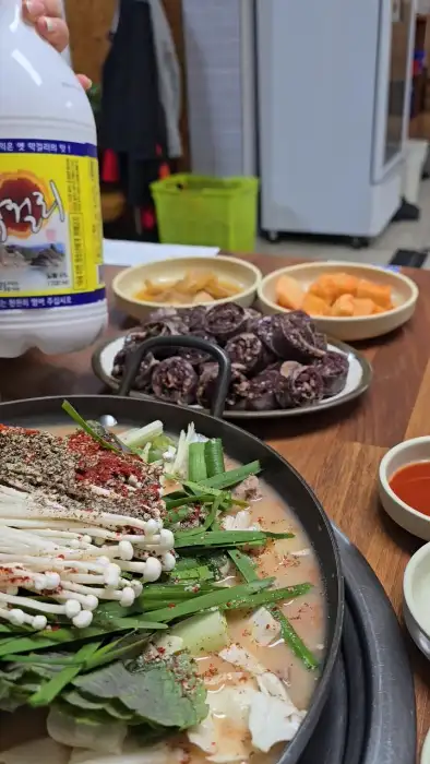 순대국밥과 깍두기