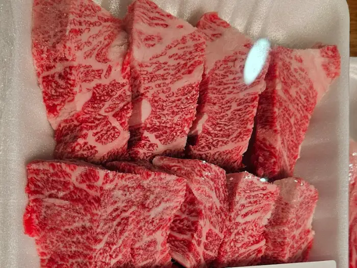먹음직스러운 한우 단면
