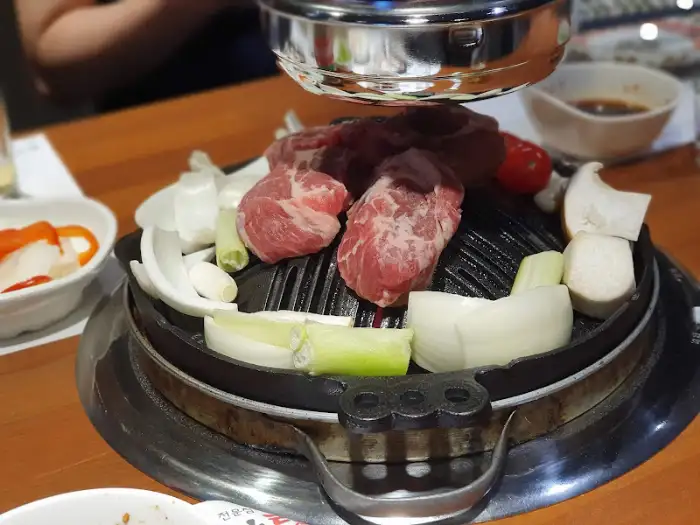징기스칸 양갈비 구이 준비