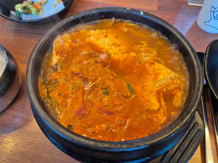김치 순두부찌개 클로즈업