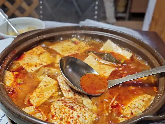 두부 짜글이 클로즈업