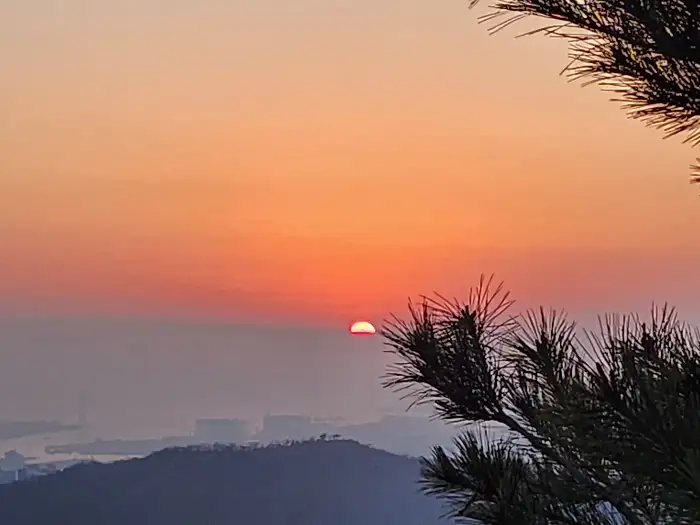 연천의 아름다운 노을 풍경