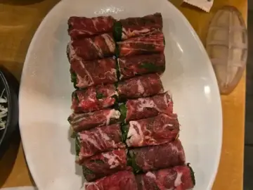 아수라 남포점의 먹음직스러운 고기말이