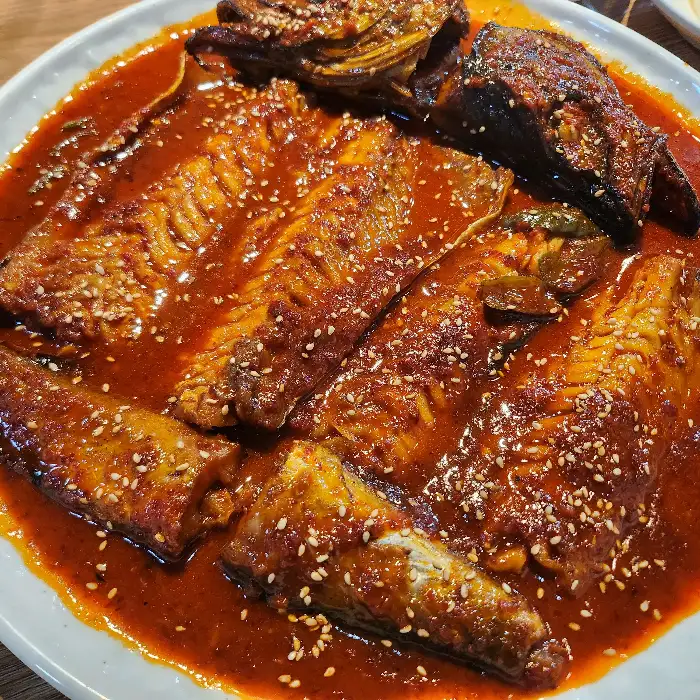 명태조림 근접샷