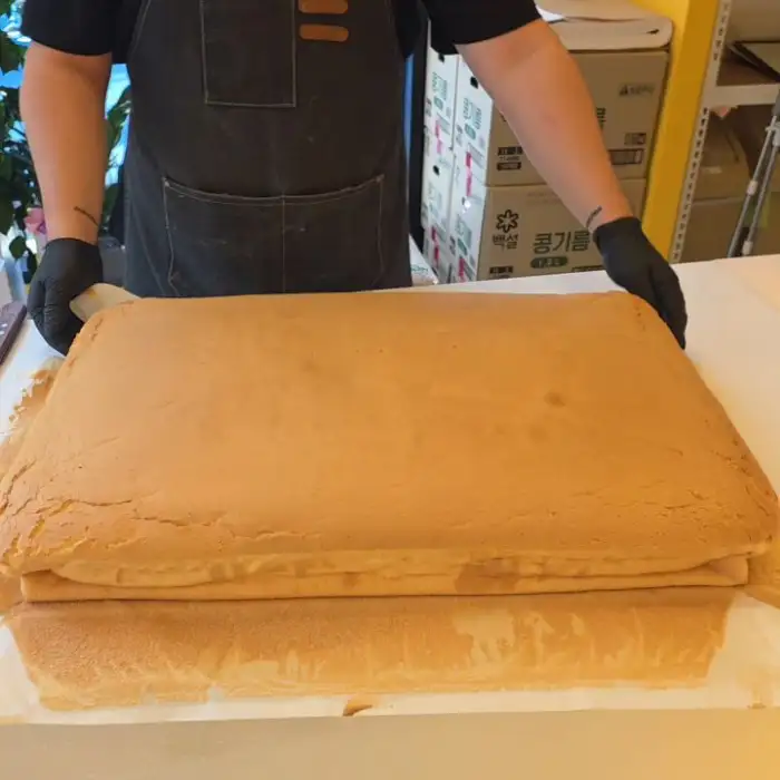 치즈당 대전중구청점의 퐁신한 기본 카스테라