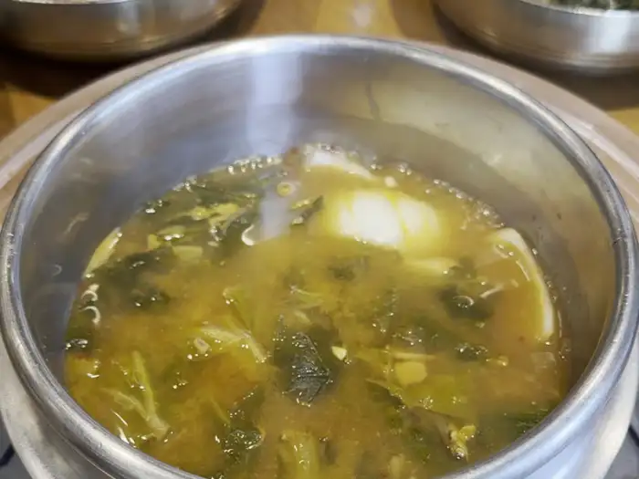 따뜻하고 구수한 된장찌개