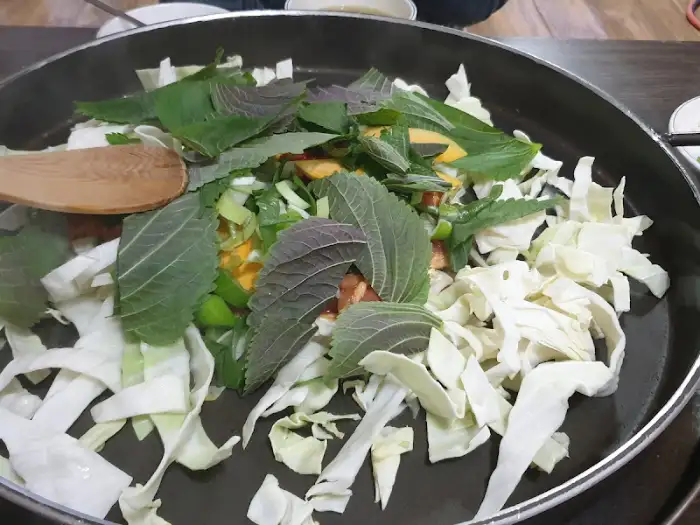 닭갈비에 들어갈 신선한 채소들