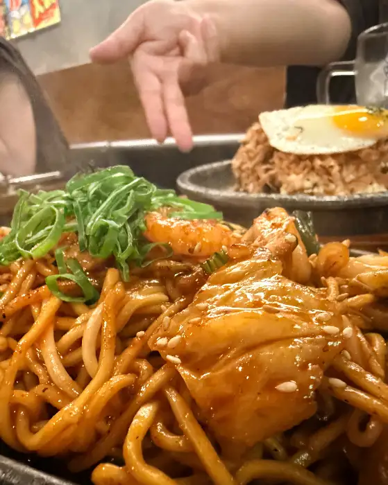 새우가 듬뿍 들어간 야끼소바